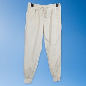 Rachel Zoe Stretchy Cream Jogger Pants - Size Small Womens - Ivory Off White